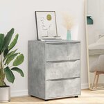 vidaXL Armoire de rangement Gris béton 60 x 48 x 81 cm