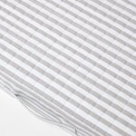 Coussin d'assise déhoussable en coton  Gris rayé - HOMESCAPES