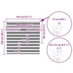 vidaXL Store zèbre marron 145x150cm largeur du tissu 140 9cm polyester