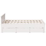 vidaXL Cadre de lit sans matelas avec tête de lit 180x200 cm bois pin
