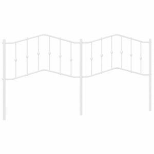 vidaXL Tête de lit métal blanc 193 cm