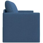 vidaXL Canapé-Lit Bleu 124 x 71 x 78 cm tissu