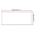 vidaXL Auvent vertical Terre cuite 180x1200 cm Tissu oxford