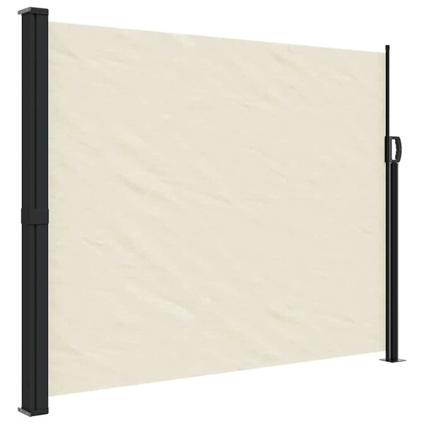 vidaXL Auvent latéral rétractable crème 160x600 cm