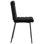 vidaXL Chaises à manger lot de 2 Noir Velours