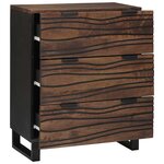 vidaXL Buffets 2 Pièces Marron 60 x 33.5 x 75 cm bois de manguier massif