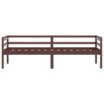 vidaXL Cadre de lit sans matelas marron foncé bois pin massif 90x200cm