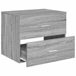 vidaXL Meuble de Salle de Bain Suspendu Sonoma gris