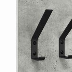 vidaXL Porte-manteau mural Montage mural Gris béton 20 x 1.5 x 100 cm