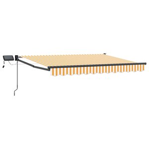 vidaXL Store rétractable manuel avec LEDs 3 x 2 5 m