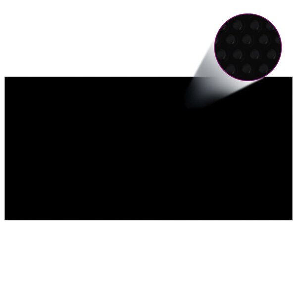 vidaXL Couverture de piscine Noir 549 x 274 cm PE