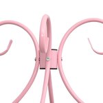 vidaXL Cadre de lit à baldaquin sans matelas rose métal 90x200 cm