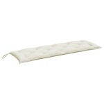 vidaXL Coussin de banc de jardin crème mélangé 150x50x7 cm tissu