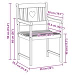 vidaXL Chaises de jardin 8 Pièces Naturel Bois d'Acacia Massif