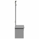 vidaXL Armoire de couloir avec crochets BODO gris 50x40x157 cm