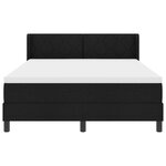 vidaXL Lit boxspring avec matelas avec matelas Noir 160 x 200 cm