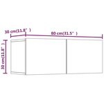 vidaXL Meubles TV 2 Pièces chêne sonoma 80x30x30 cm bois d'ingénierie