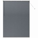 vidaXL Store de Fenêtre Gris foncé 160 x 220 cm Aluminium