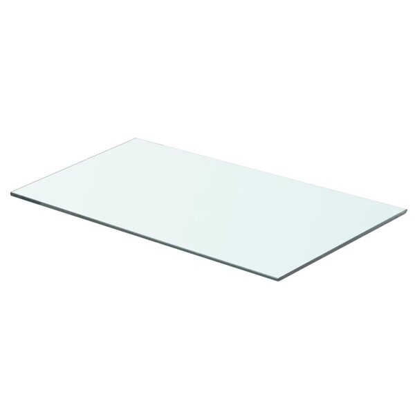 vidaXL Panneau pour étagère Verre transparent 60 x 30 cm