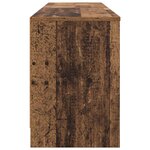 vidaXL Armoire de lit avec étagère 2 Pièces Bois ancien 66 x 33 x 48 cm