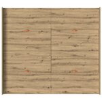 vidaXL Cadre de lit avec rangement chêne artisanal 200 x 200 cm