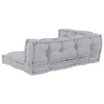 vidaXL Coussin de canapé 3 Pièces Gris tissu