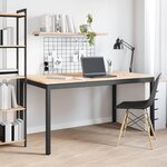 vidaXL Table de salle à manger / Table de repas Naturel