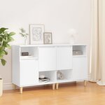vidaXL Buffets 2 Pièces blanc 60x35x70 cm bois d'ingénierie