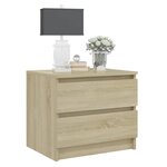 vidaXL Table de chevet Chêne sonoma 50x39x43 5 cm Aggloméré