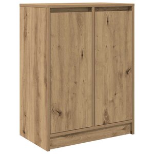 vidaXL Buffet chêne artisanal 57x34x76 cm bois d'ingénierie