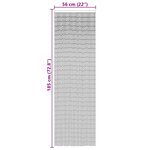 VidaXL Rideau anti-insectes gris foncé 56 x 185 cm bambou