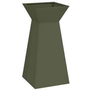 vidaXL Jardinière à pilier Olive 35 x 35 x 73 cm Acier