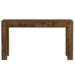 vidaXL Table à manger chêne fumé 140x74 5x76 cm bois d'ingénierie