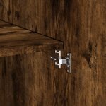 vidaXL Buffet haut chêne fumé 80x42 5x185 cm bois d'ingénierie