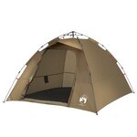 vidaXL Tente de pêche 4 personnes vert olive libération rapide