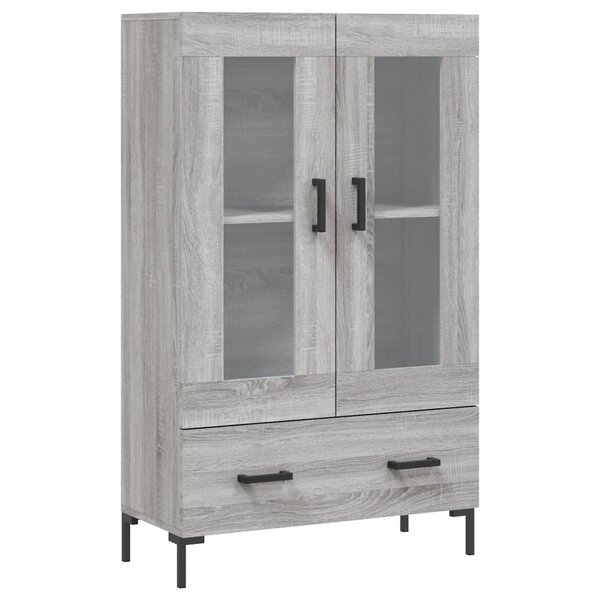 vidaXL Buffet haut sonoma gris 69 5x31x115 cm bois d'ingénierie