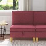 vidaXL Sofa avec rangement Tissu