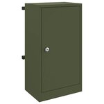 vidaXL boîte aux lettres Vert olive 30 x 23 x 55 cm Acier
