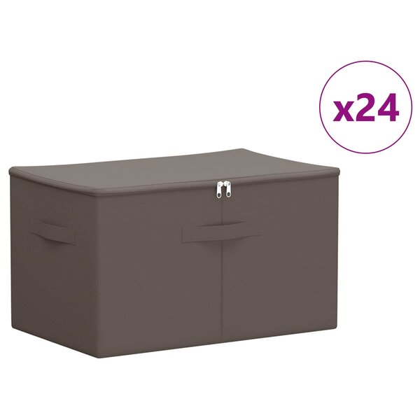 vidaXL Boîte de rangement 24 pc Tissu intissé 55 x 35 x 32 cm 61 6 L