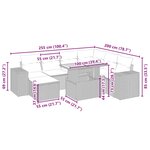 vidaXL Salon de jardin avec coussins 8 Pièces beige résine tressée