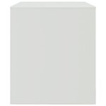 vidaXL Meuble TV blanc 67x39x44 cm acier
