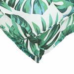 vidaXL Set de coussins de palette Floral 2 Pièces Motif Feuille Verte
