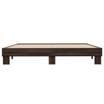 vidaXL Cadre de lit sans matelas chêne marron 160x200 cm