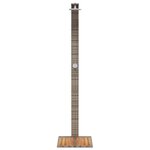 vidaXL Douche d'extérieur gris 50x55x224 cm résine tressée bois acacia