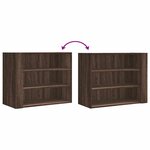 vidaXL Armoire murale chêne marron 75x35x60 cm bois d'ingénierie