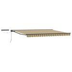 vidaXL Auvent rétractable électrique Vert  Jaune  Anthracite 4 × 3 m