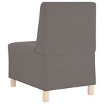 vidaXL Unité de Sofa Modulaire Sans Accoudoirs 2 Pièces Gris clair