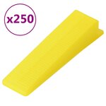 vidaXL Système de nivellement de carrelage 250 cales 500 clips 2 mm