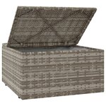 Salon de jardin meuble d'extérieur ensemble de mobilier 4 pièces avec coussins gris résine tressée 02_0016153