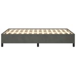 vidaXL Cadre de lit sans matelas gris foncé 120x190 cm velours